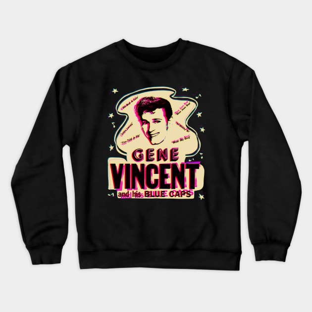 Gene Vincent Crewneck Sweatshirt by HAPPY TRIP PRESS